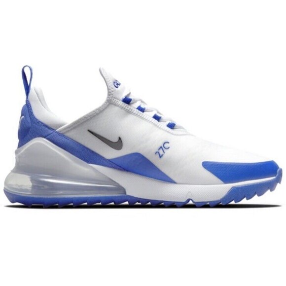 Nike Air Max 270 G Golf Shoes White/Black/Racer Blue CK6483-106 Men’s Size 13 - Picture 3 of 5